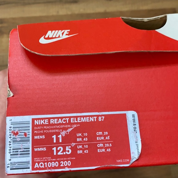 2018 Nike react element 87 dusty peach - Picture 16 of 16